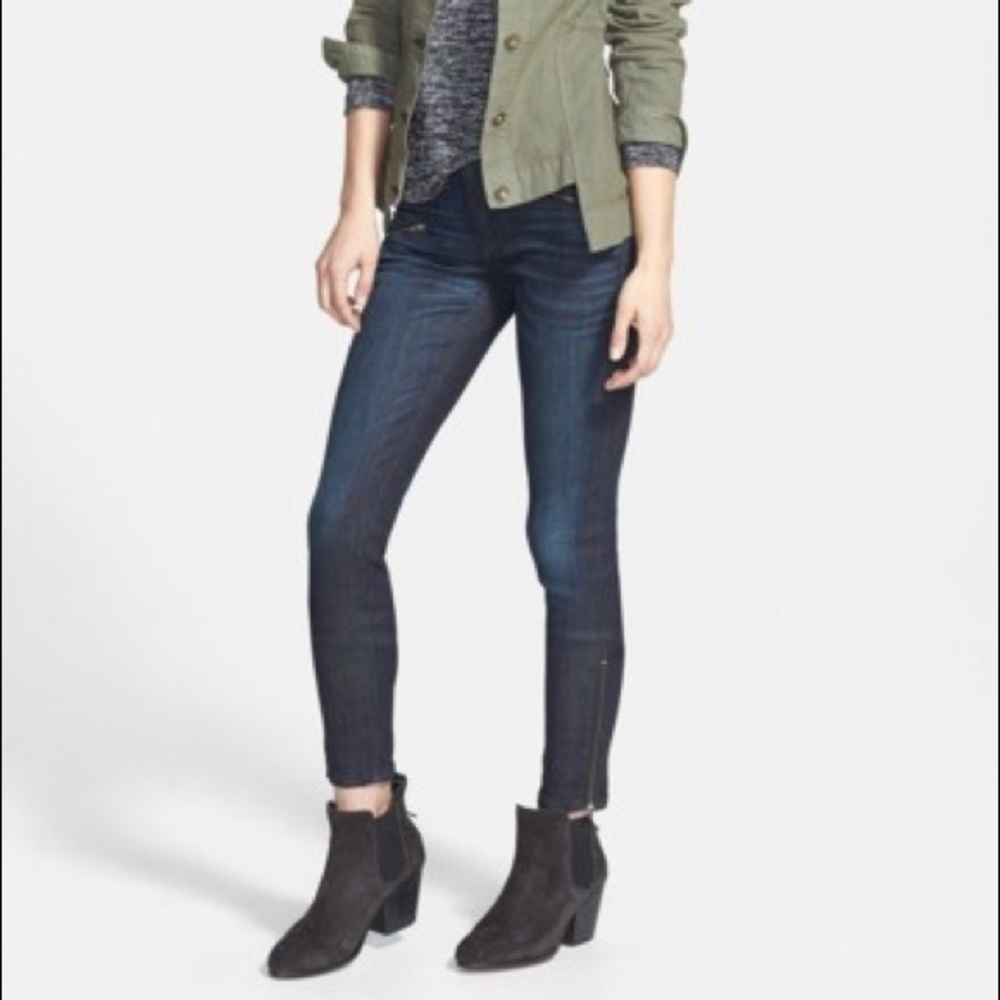 Rag & bone zip skinny jeans